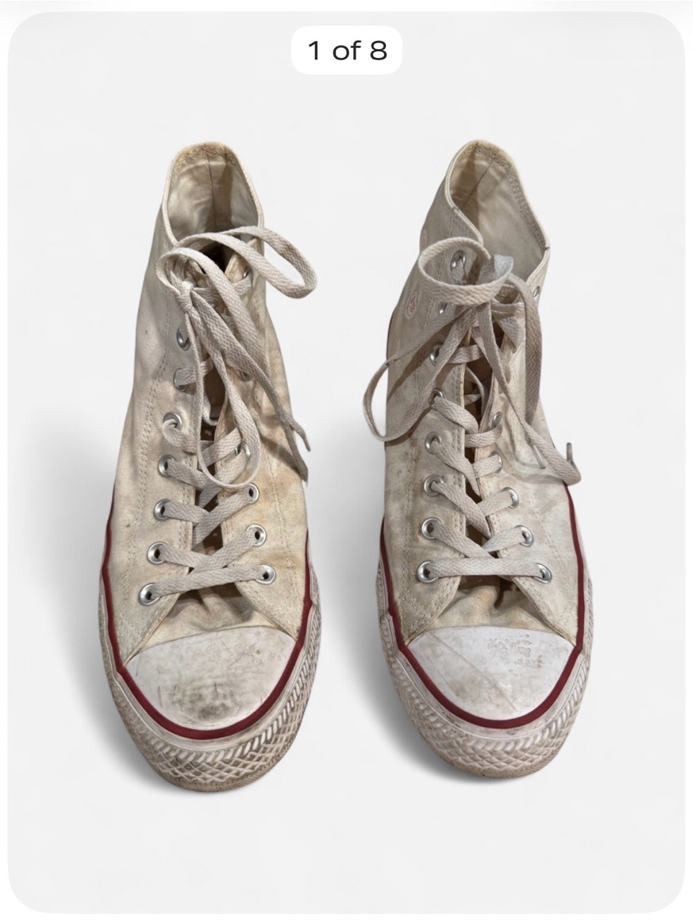 Converse Chuck Taylor All Star High Top White Sneakers Men’s 11 M7650 Classic